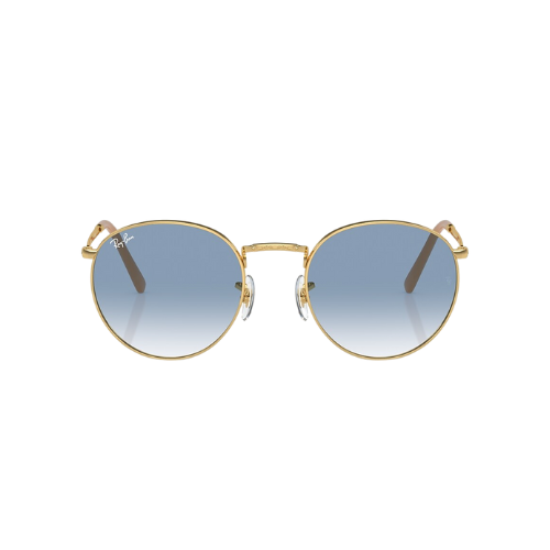 Blue Ray-Ban Round Metal Sunglasses