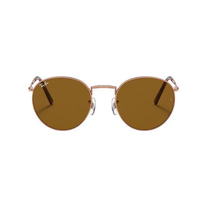 Gold Ray-Ban Round Metal Sunglasses