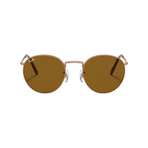 Gold Ray-Ban Round Metal Sunglasses