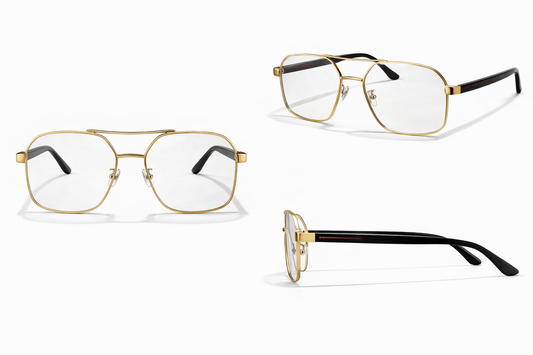 Elite Gold Frame Photochromic Glasses
