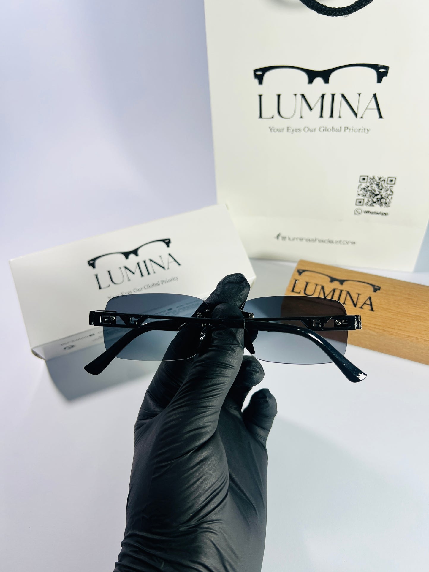 Cartier Black Frame Black Shade