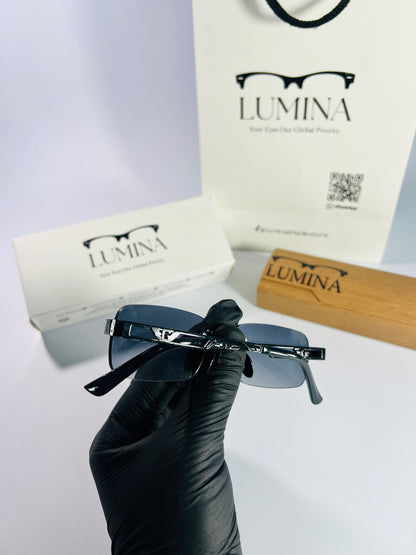 Cartier Black Frame Black Shade