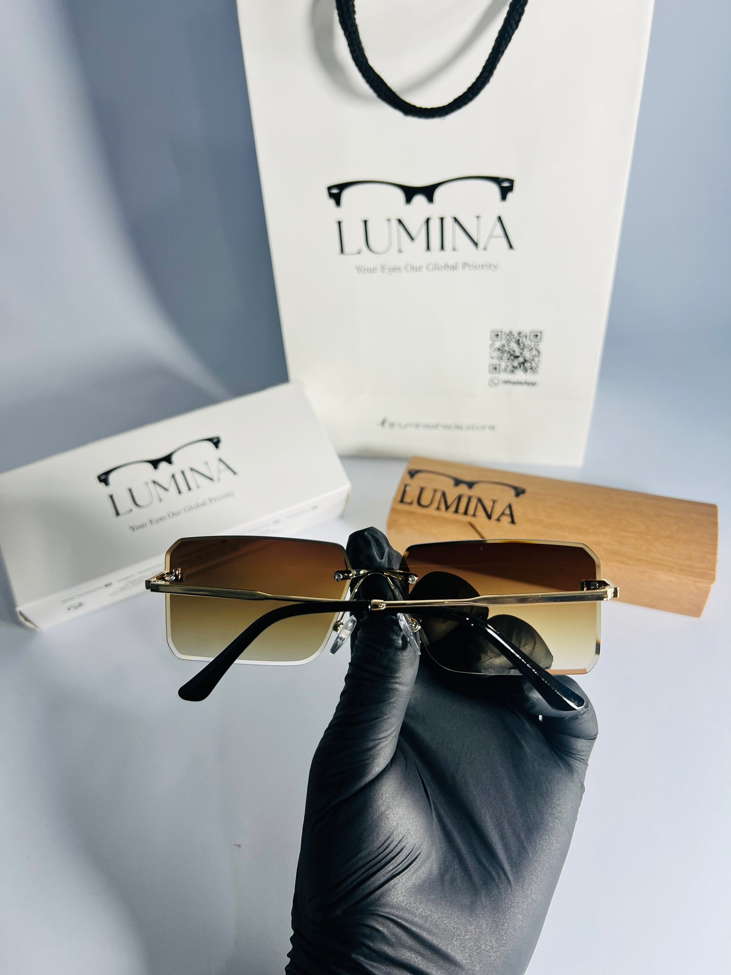 Cartier Steel Frame Brown Shade