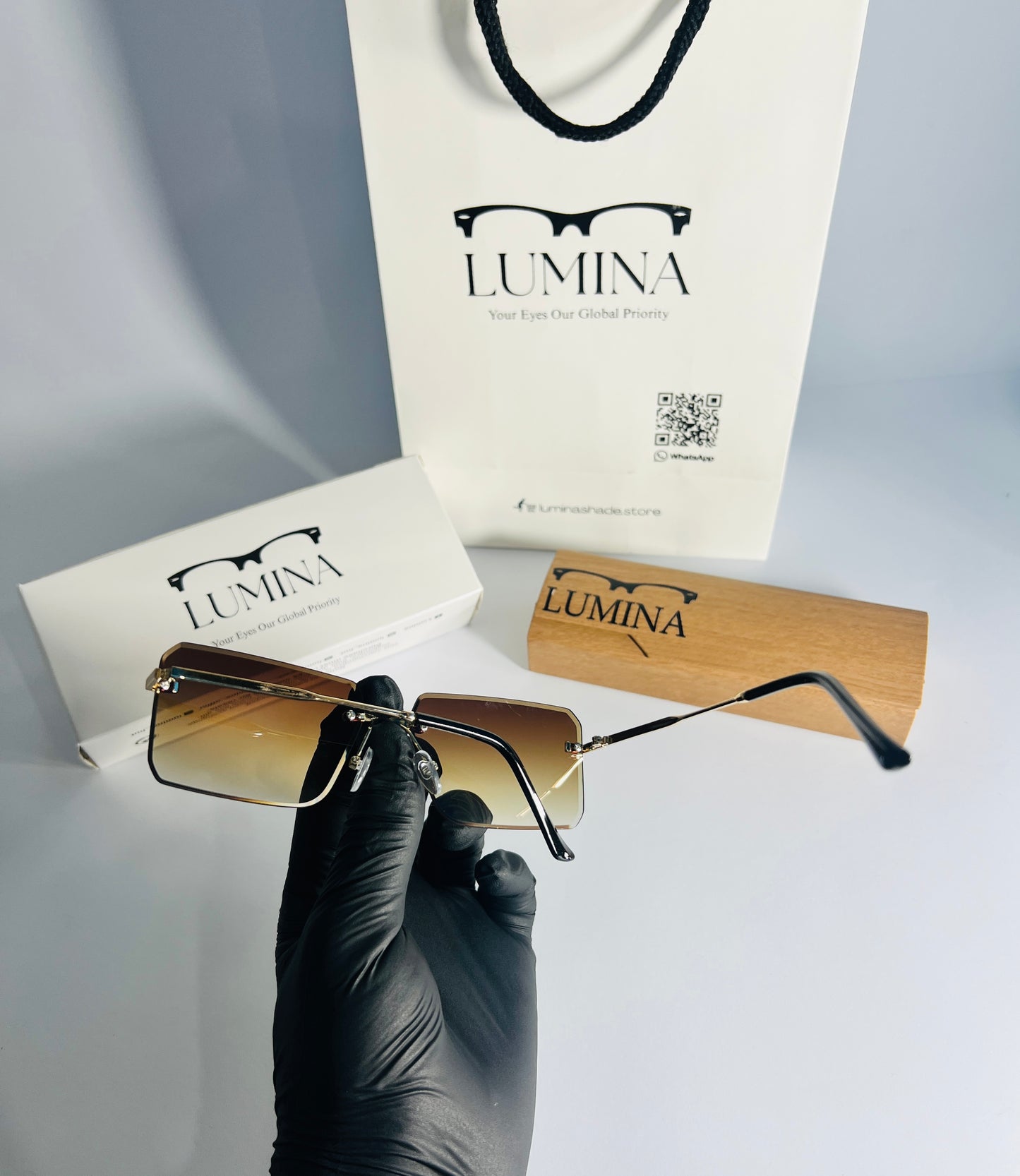 Cartier Steel Frame Brown Shade