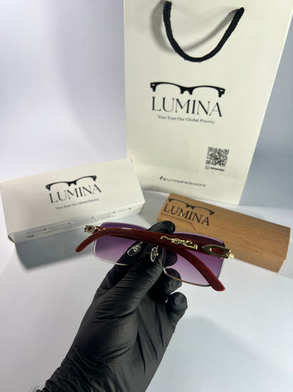 Cartier Wooden Frame purple Shade