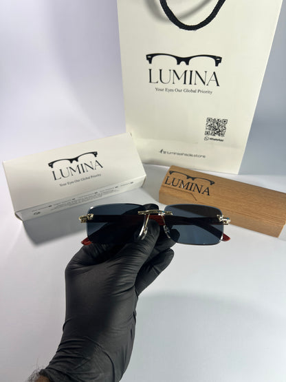 Cartier Wooden Frame Black Shade