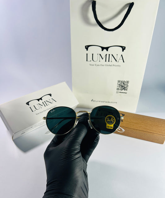 Black Ray-Ban Round Metal Sunglasses