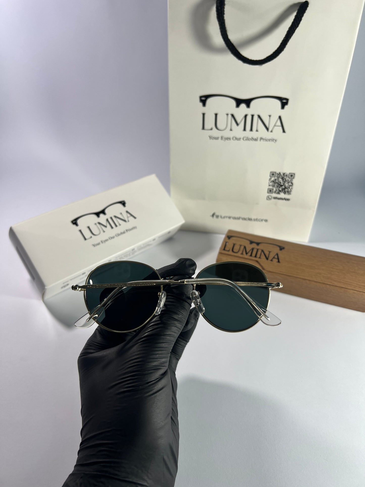 Black Ray-Ban Round Metal Sunglasses