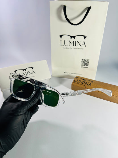 Ray-Ban Polished Transparent Green Shade