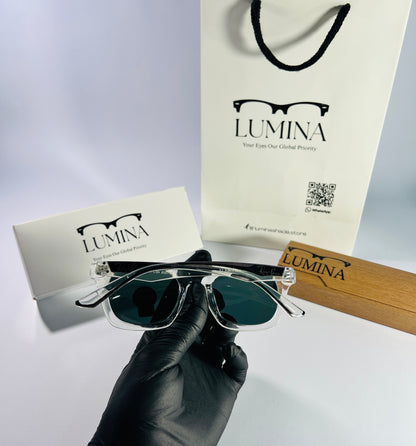 Ray-Ban Polished Transparent Green Shade