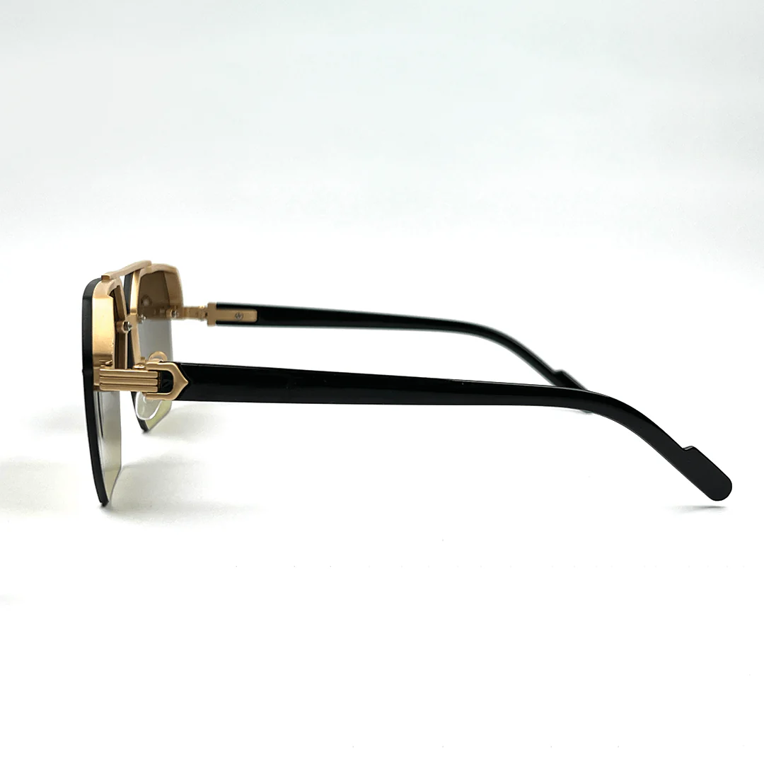 Cartier Octagon Rimless Sunglasses - Gold Frame Brown Lens